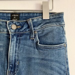 Just Black flare blue jeans no rips